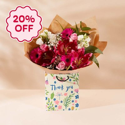 Thank You Pink Blush Gift Bag