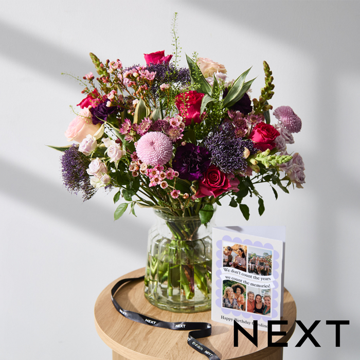 NEXT Cerise & Pastel Rose Bouquet