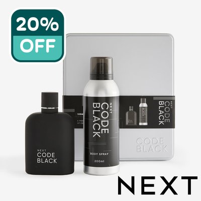 NEXT Code Black 100ml Eau De Parfum and 200ml Body Spray Gift Set