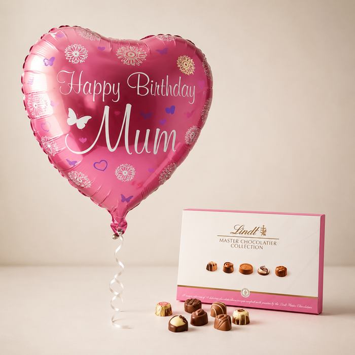 Happy Birthday Mum Balloon and Chocolate Gift Set
