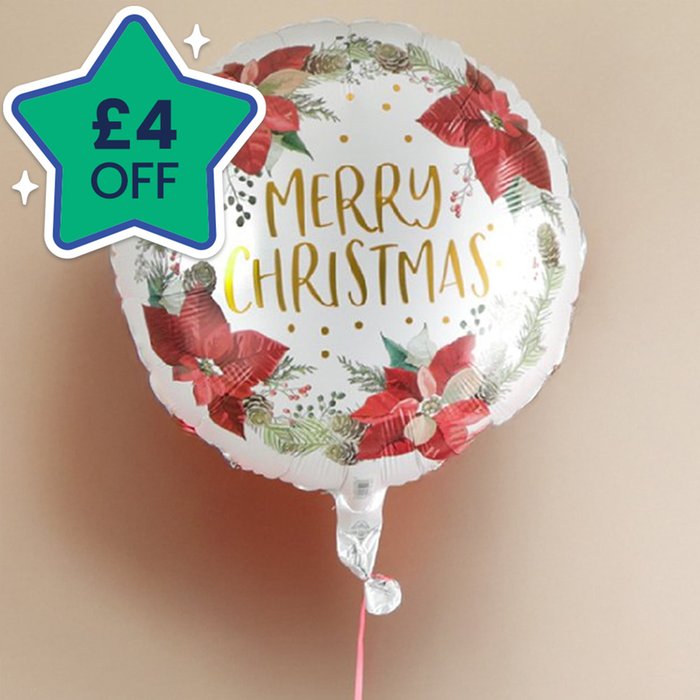 The Christmas Poinsettia Balloon