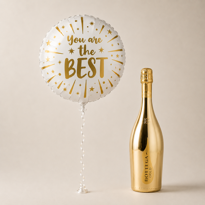 You're the Best Balloon & Bottega Gold Gift Set