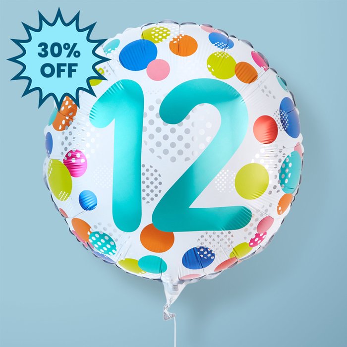 Happy 12th Birthday Balloon