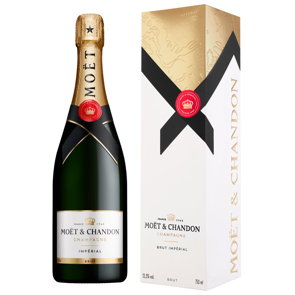 Moet & Chandon Imperial Champagne 75Cl Gift Box Alcohol