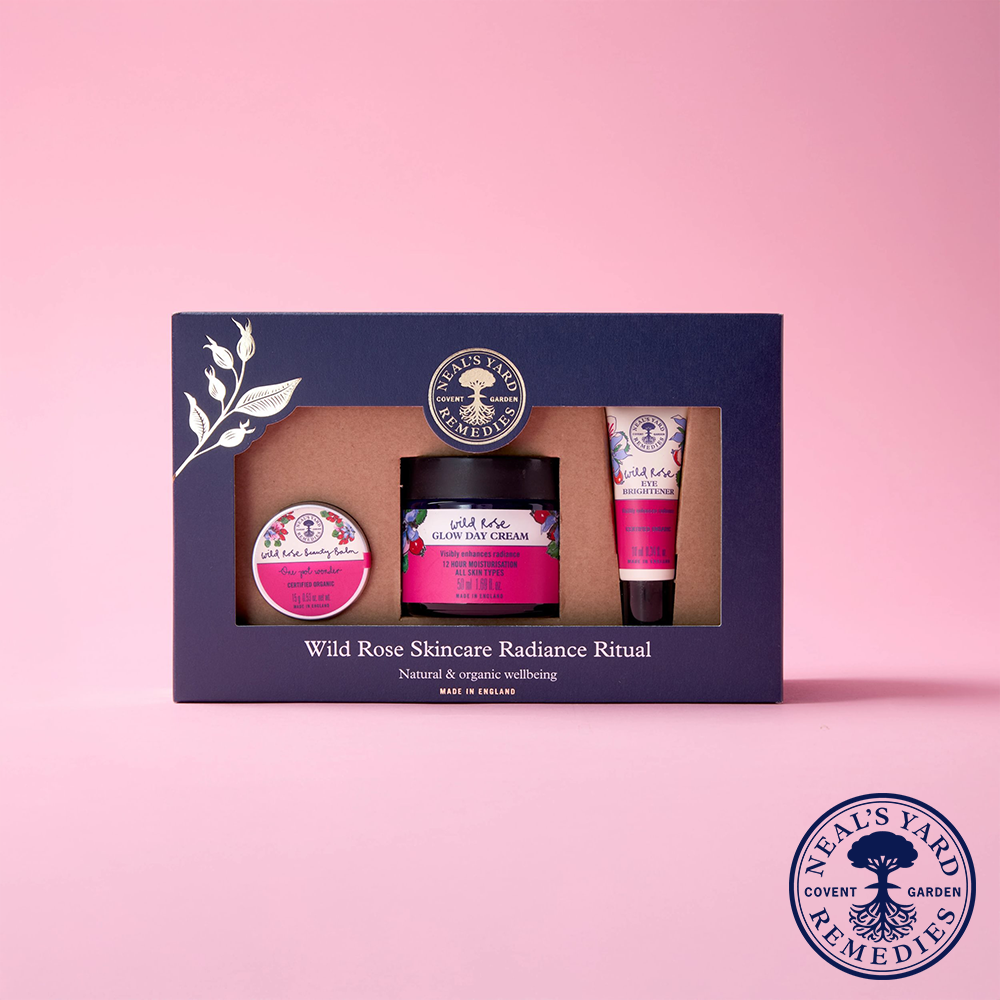 Moonpig Neals Yard Wild Rose Skincare Radiance Collection