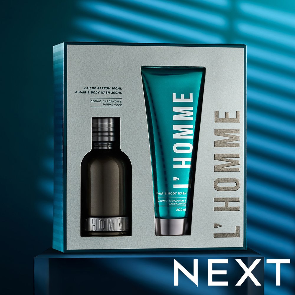 Next L'homme 100Ml Eau De Parfum And 200Ml Hair & Body Wash Gift Set