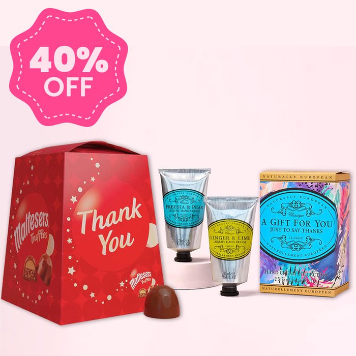 Just to Say Thanks Hand Creams & Malteser Truffles