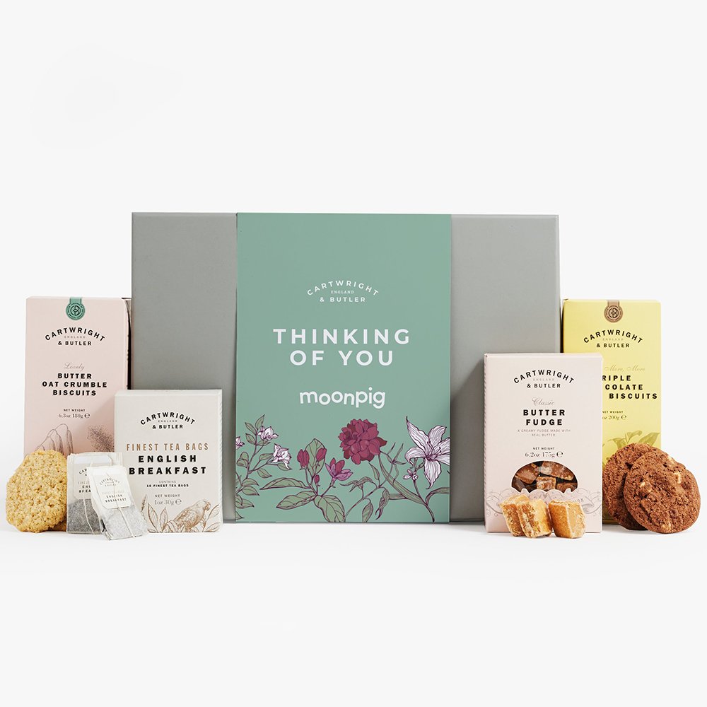 Cartwright & Butler Thinking Of You Tea And Biscuits Hamper Chocolates