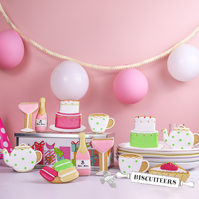 Biscuiteers Hand-Iced Afternoon Tea Birthday Luxe Tin