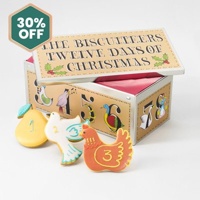 Biscuiteers 12 Days of Christmas Biscuits