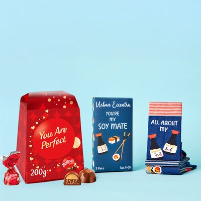 You're My Soy Socks and Chocs Gift Set