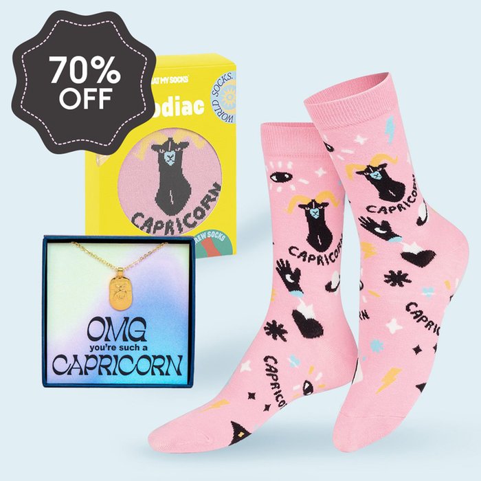 Capricorn Necklace & Socks