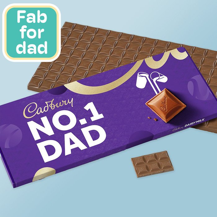 No. 1 Dad Giant Cadbury Dairy Milk (850g)