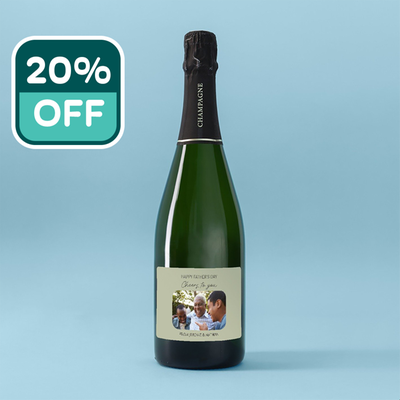 Personalised Virgin Wines Happy Father's Day Cheers To You Champagne 75cl