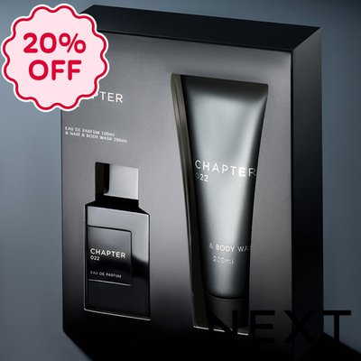 NEXT Chapter22 100ml Eau de Parfum and 200ml Body Wash Gift Set