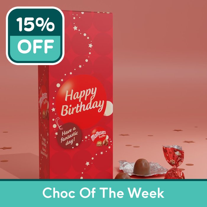 Maltesers Truffles 'Happy Birthday' Large Box 455g