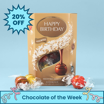 Happy Birthday Lindt Lindor Assorted 200g Cornet