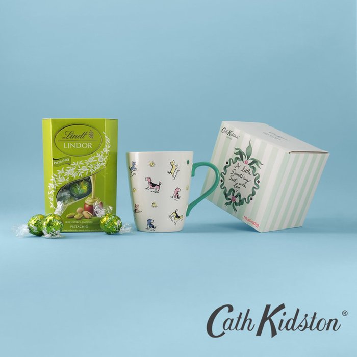 Cath Kidston Dog Dad Stanley Mug & Best Dad Pistachio Lindt Truffles