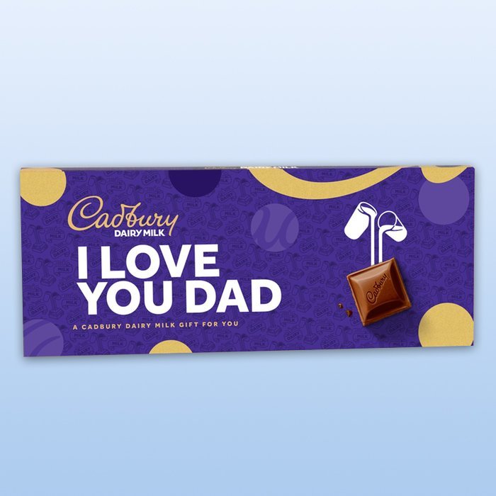 Cadbury Dairy Milk 'i Love You Dad' Bar (850G) Chocolates