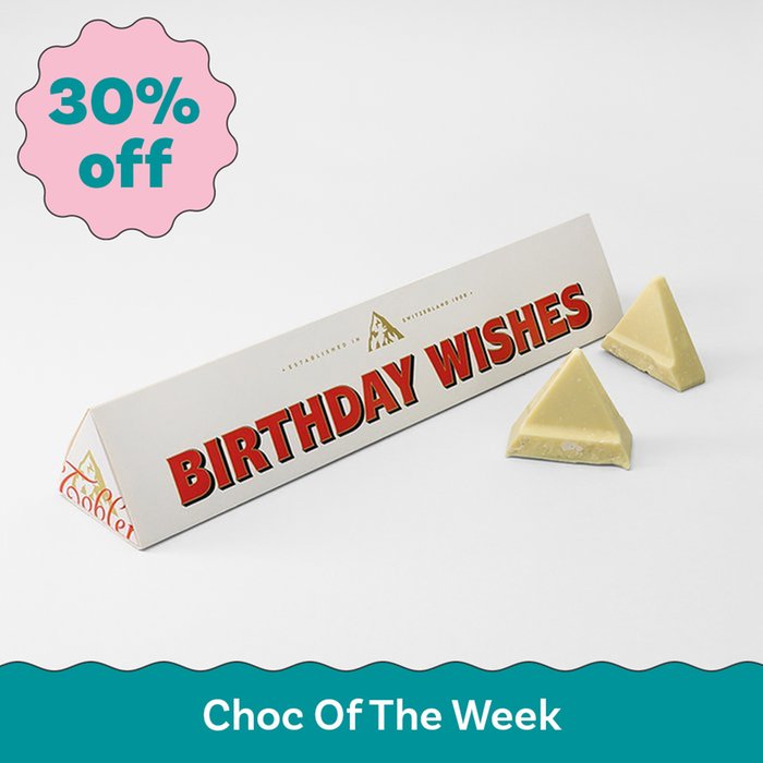  Birthday Wishes  White Chocolate Toblerone (360g)