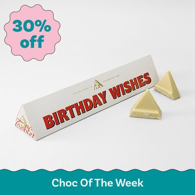  Birthday Wishes  White Chocolate Toblerone (360g)