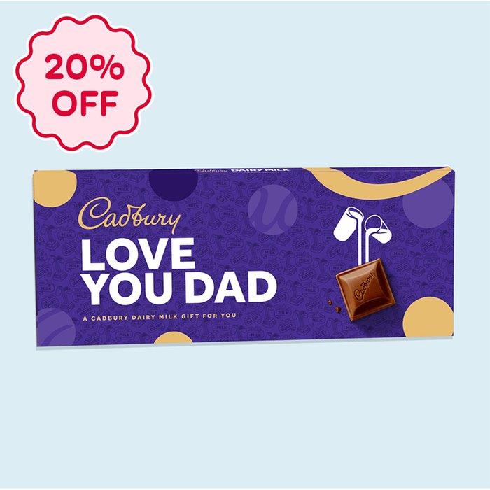 Cadbury Dairy Milk 'Love You Dad' Bar (850g)