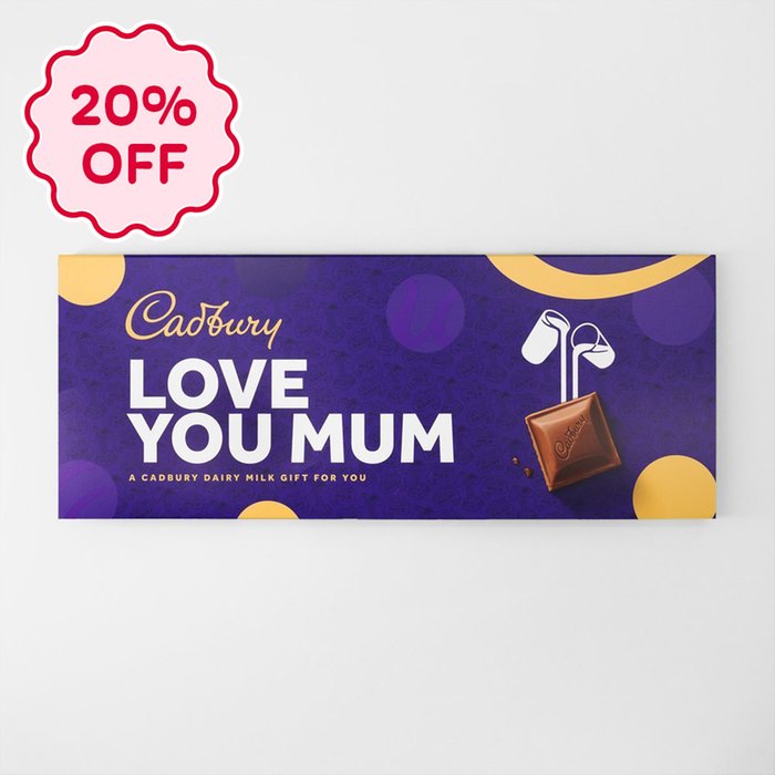 Cadbury Dairy Milk 'I love You Mum' Bar (850g)