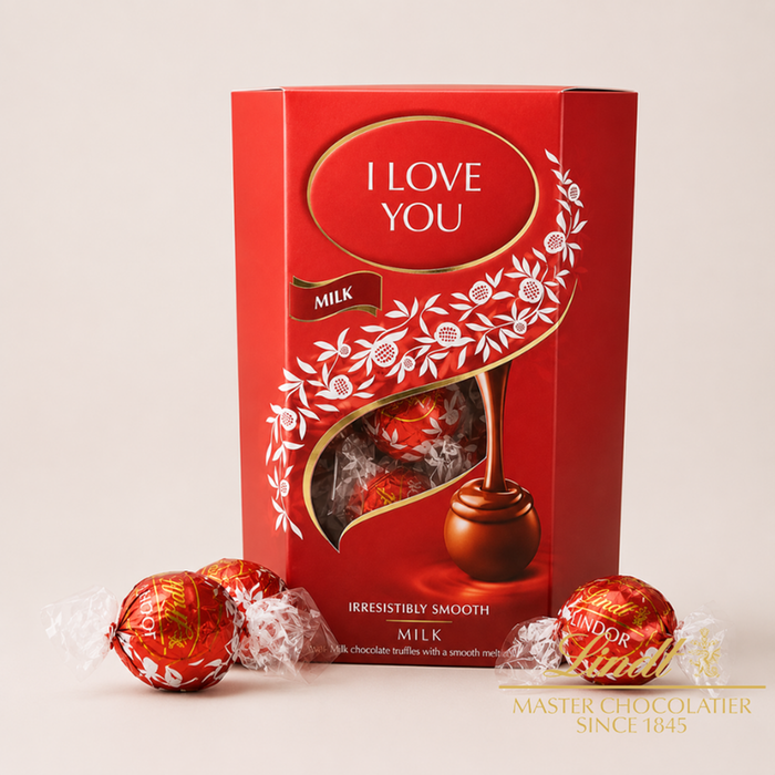 Lindt Lindor I Love You Milk Chocolate Truffles (200g)