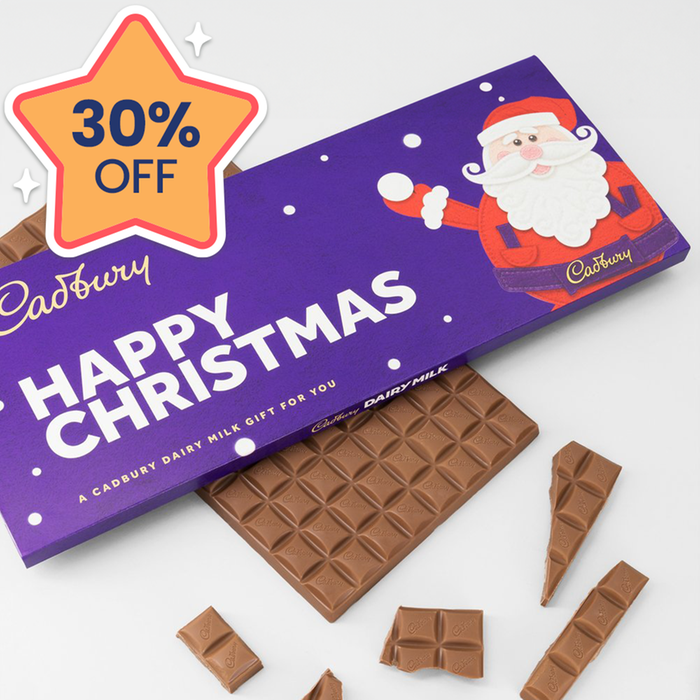 Cadbury Dairy Milk Happy Christmas Bar 850g 