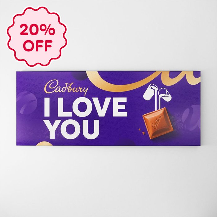 Cadbury Dairy Milk 'I Love You' Bar (850g)