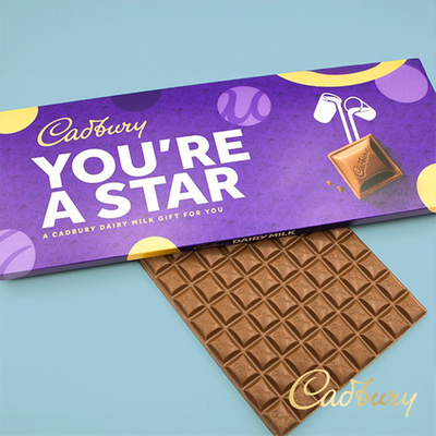 Cadbury Dairy Milk Bar 'You're a star' 850g