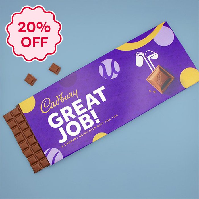 Cadbury Dairy Milk Bar 'Great Job!' 850g 