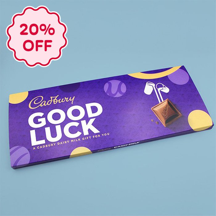 Cadbury Dairy Milk Bar 'Good Luck' 850g 