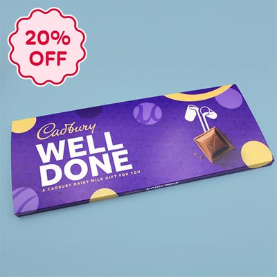 Cadbury Dairy Milk Bar 'Well Done' 850g 