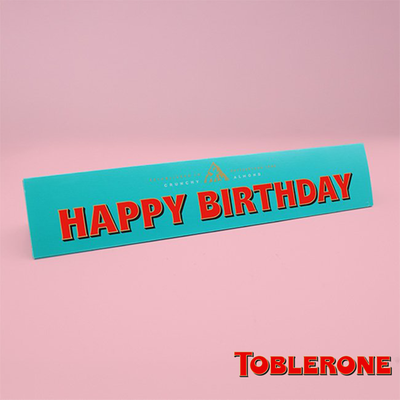 Happy Birthday Almond Toblerone (360g)