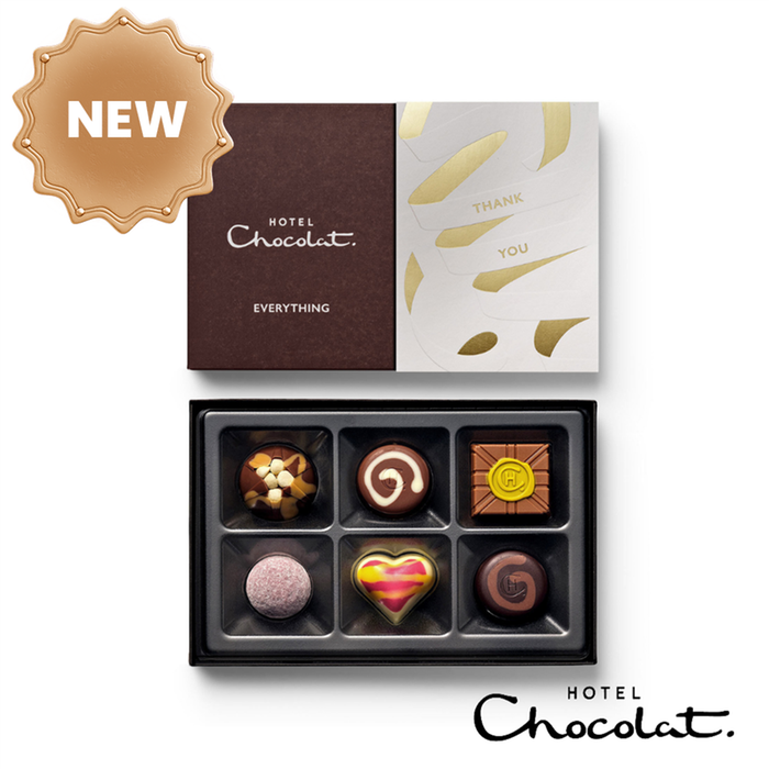 Hotel Chocolat - Everything 6-Piece Thank You Chocolate Box