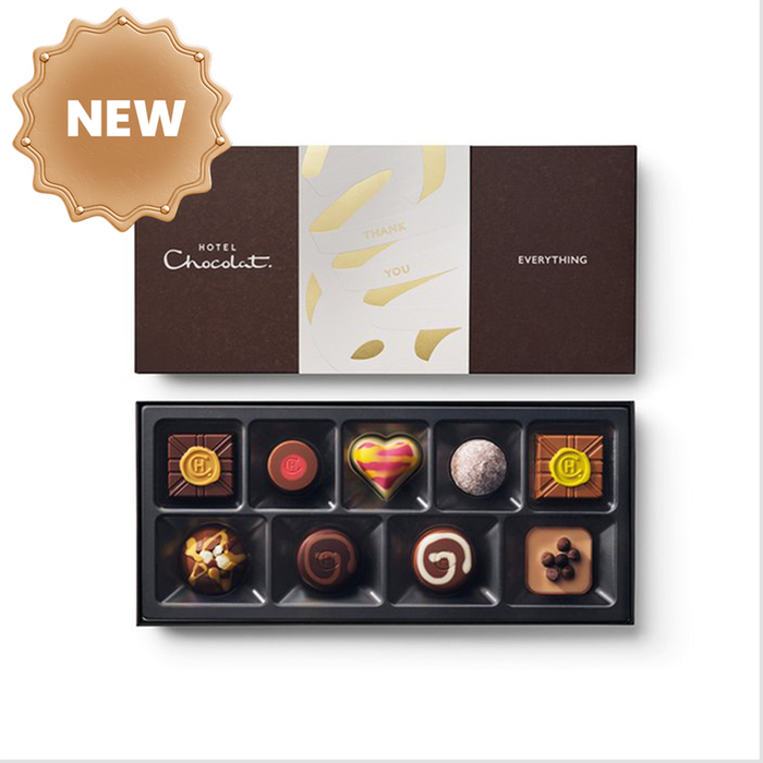 Hotel Chocolat - Everything 9-Piece Thank You Chocolate Box
