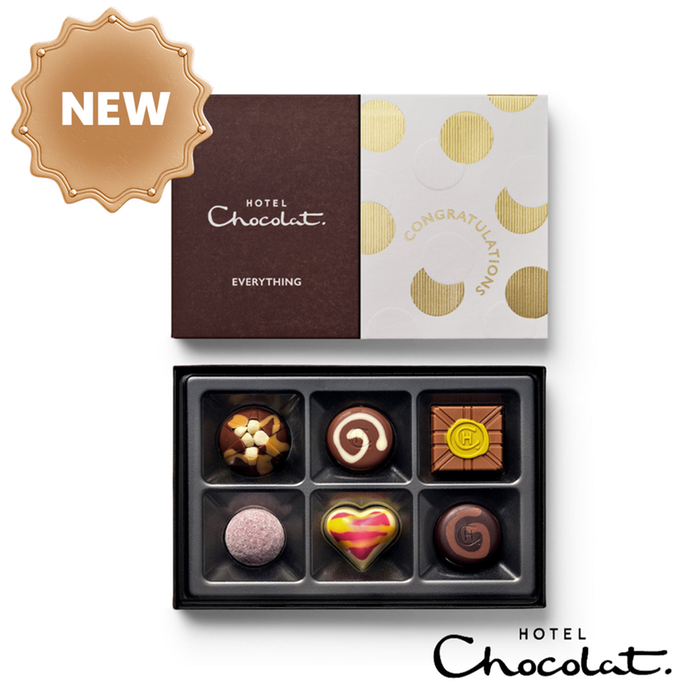Hotel Chocolat - Everything 6-Piece Congratulations Chocolate Box