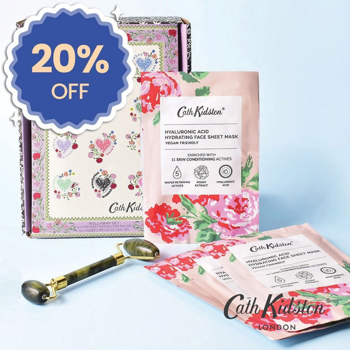 Cath Kidston Roll Away Jade Face Roller & Sheet Masks