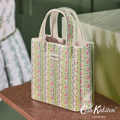 Cath Kidston Cream, Pink & Green Hand Bag Vase