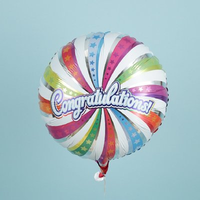 Congratulations Swirl Balloon