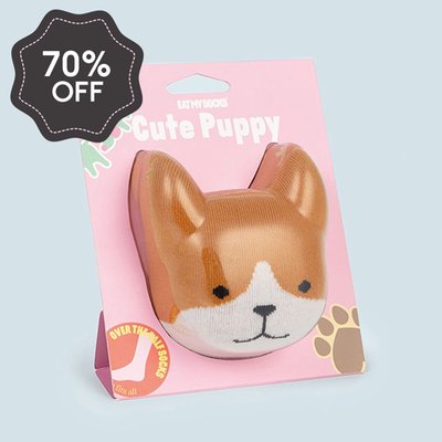 Cute Puppy Adult Novelty Socks