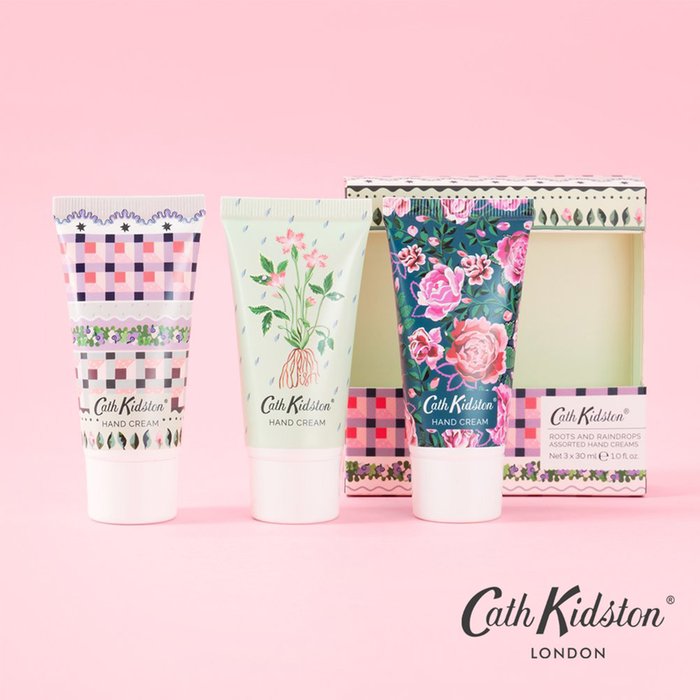 Cath Kidston Roots & Raindrops Assorted Hand Creams (3 x 30ml)