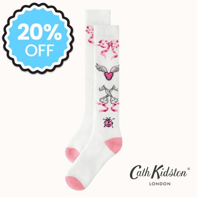 Cath Kidston Pretty Heart Print Socks