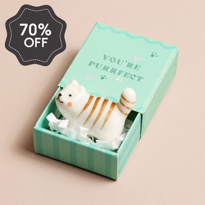 Tiny Matchbox Cat 'You're Purrfect' Token