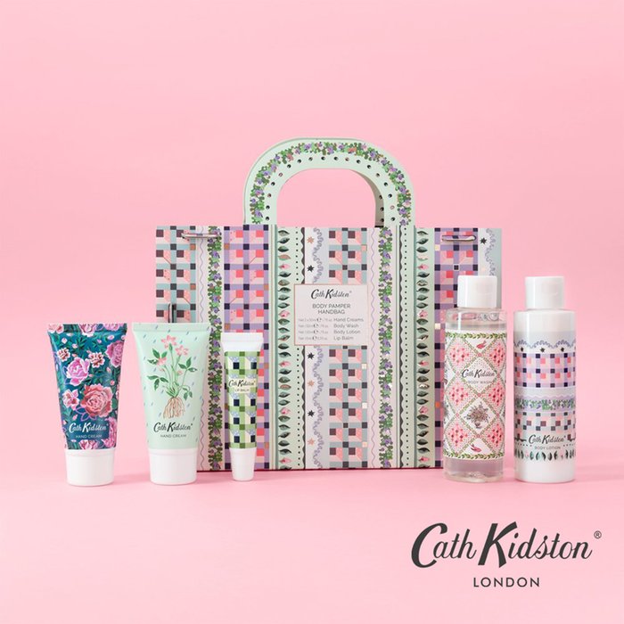 Cath Kidston - Body Pamper Handbag (Body Lotion 150ml, Body Wash 150ml, Hand Cream 2 x 50ml, Lip Balm 10ml)