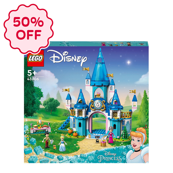 LEGO Disney Cinderella & Prince Charming's Castle (43206)