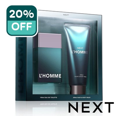 NEXT L'Homme 100ml Eau De Toilette Body Wash Gift Set