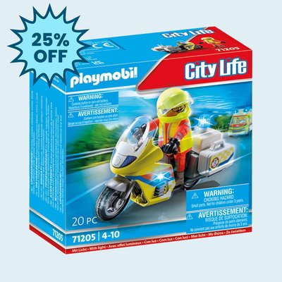 Playmobil City Life Rescue Motorcycle (71205)