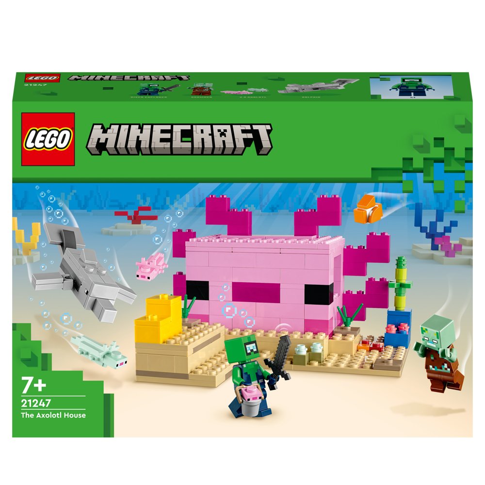 Lego Minecraft The Axolotl House (21247) Toys & Games